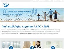 Tablet Screenshot of biol.com.ar